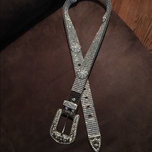 Bling western belt